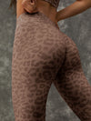 ZASUWA Female Leopard Print Zipper Stand Collar Tracksuit